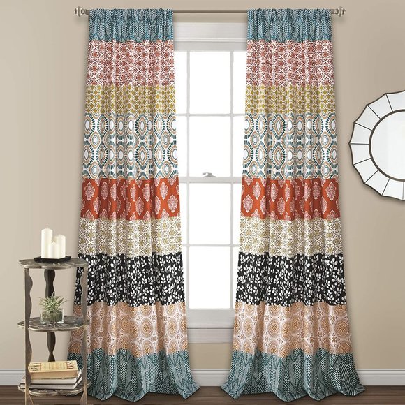 Anthropologie Other - Anthropologie Bohemian Stripe Colorful Curtains